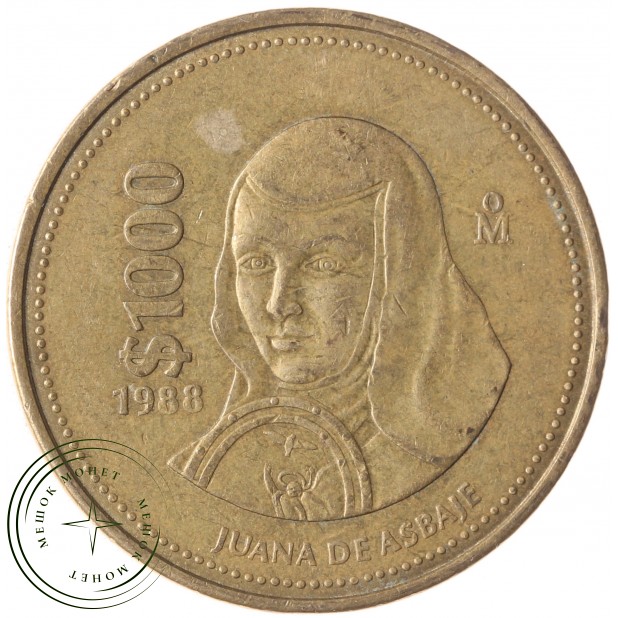 Мексика 1000 песо 1988 
