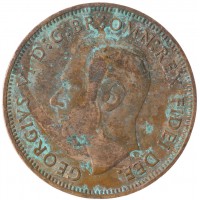 Великобритания 1/2 пенни 1952