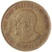 Монета Кения 10 центов 1978 Президент Джомо Кениата
