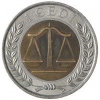 Монета Гана 1 седи 2007