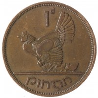 Монета Ирландия 1 пенни 1968