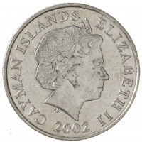 Каймановы острова 25 центов 2002