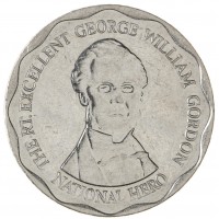 Монета Ямайка 10 долларов 2015