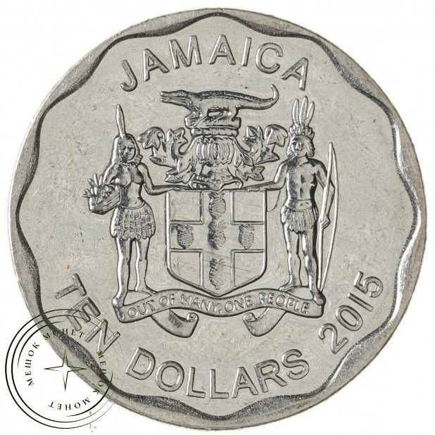Ямайка 10 долларов 2015