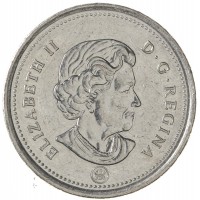 Канада 25 центов 2009