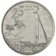 Багамские острова 25 центов 2015