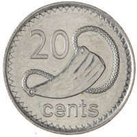 Монета Фиджи 20 центов 2009