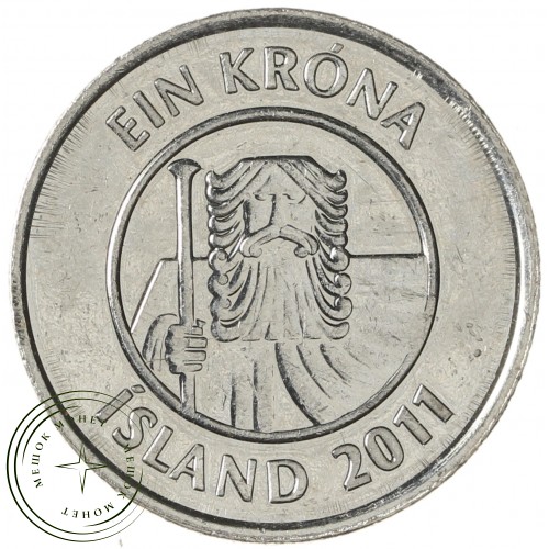Исландия 1 крона 2011