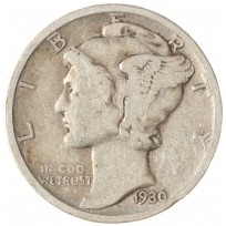 Монета США 1 дайм 1930