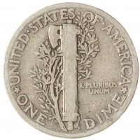 Монета США 1 дайм 1930