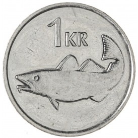 Монета Исландия 1 крона 2011