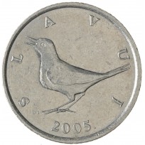 Монета Хорватия 1 куна 2005
