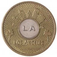 Монета Жетон США Лос-Анджелес транспортный
