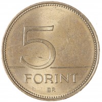 Монета Венгрия 5 форинтов 2013