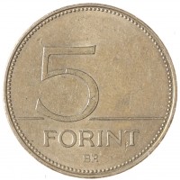 Монета Венгрия 5 форинтов 2015