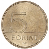 Монета Венгрия 5 форинтов 2017