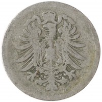 Монета Германия 10 пфеннигов 1876 C