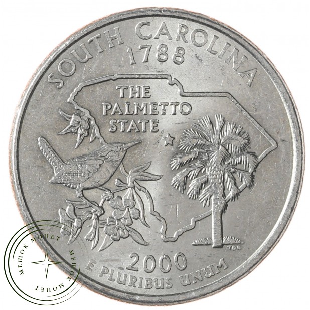 США 25 центов 2000 Южная Каролина P
