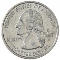 Монета США 25 центов 2000 Вирджиния D