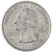 Монета США 25 центов 2002 Теннесси Р