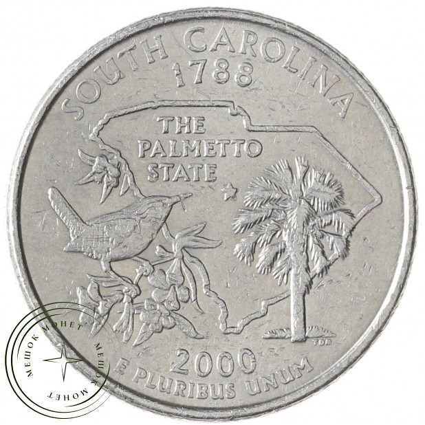 США 25 центов 2000 Южная Каролина Р