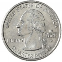Монета США 25 центов 2000 Вирджиния Р