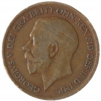 Монета Великобритания 1 пенни 1920