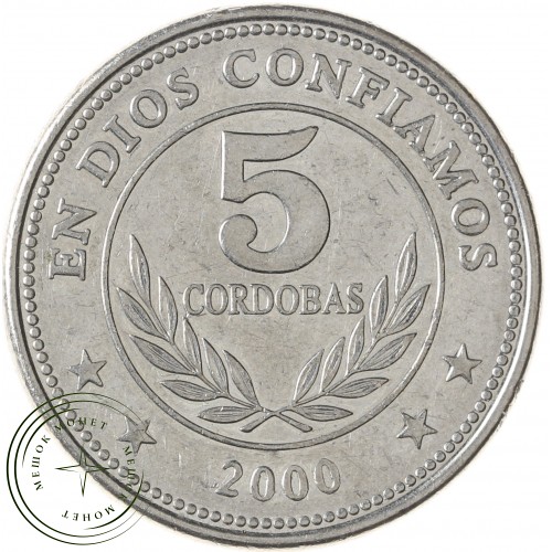 Никарагуа 5 кордоб 2000 — 937041396