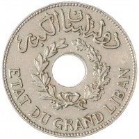 Монета Ливан 1 пиастр 1936