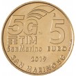 Сан-Марино 5 евро 2019 Технология мобильной связи  5G