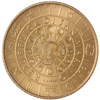 Монета Сан-Марино 5 евро 2019 Знаки зодиака - Рак