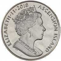 Остров Вознесения 1 крона 2018 Королевская свадьба - Принц Генри Уэльский и Меган Маркл