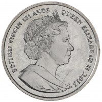 Британские Виргинские острова 1 доллар 2013 Крестины Принца Джорджа Кембриджского