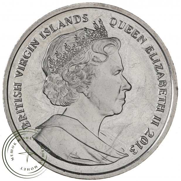 Британские Виргинские острова 1 доллар 2013 Крестины Принца Джорджа Кембриджского