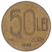 Монета Румыния 50 леев 1993