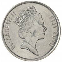 Монета Фиджи 20 центов 2010