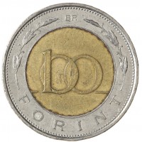 Монета Венгрия 100 форинтов 1997