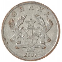 Монета Гана 20 песев 2007