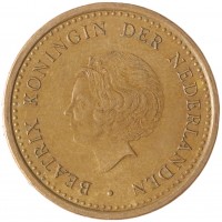 Монета Нидерландские Антильские острова 1 гульден 2008