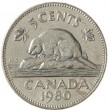 Канада 5 центов 1980