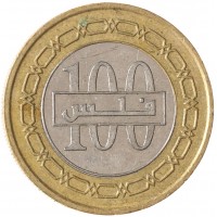 Монета Бахрейн 100 филсов 2010