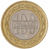 Монета Бахрейн 100 филсов 2010