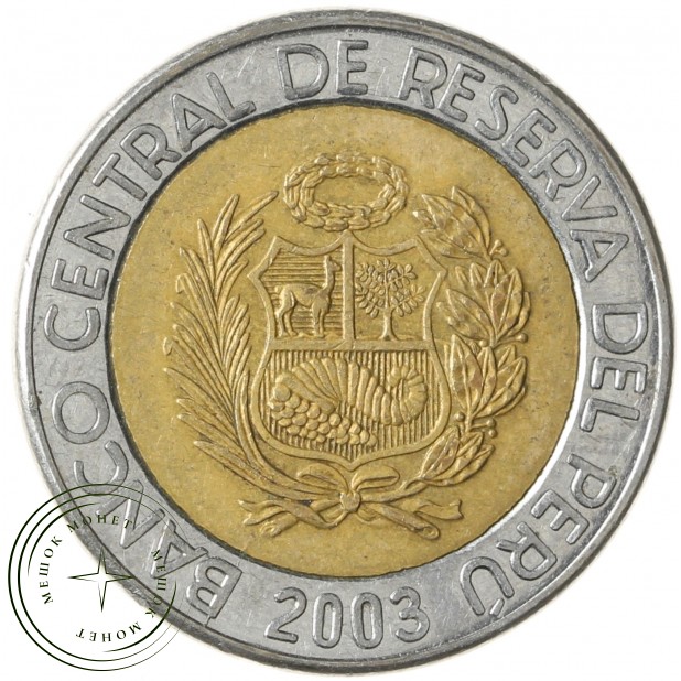 Перу 2 новых соля 2003
