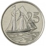Каймановы острова 25 центов 1999