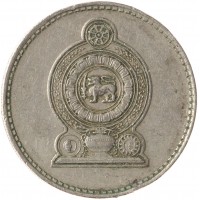 Монета Шри-Ланка 50 центов 1975