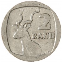 Монета ЮАР 2 ранда 1995