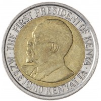 Монета Кения 5 шиллингов 2010