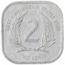 Восточные Карибы 2 цента 1987