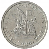 Монета Португалия 2.5 эскудо 1985