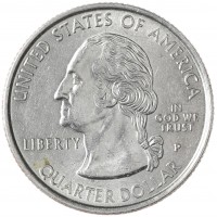 Монета США 25 центов 1999 Делавэр Р